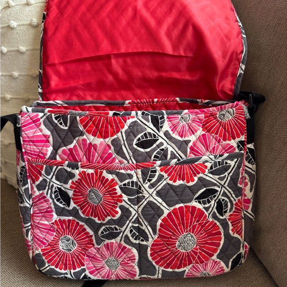 Vera Bradley “Cherry Blossom” Large Messenger/Laptop bag - Picture 10 of 13